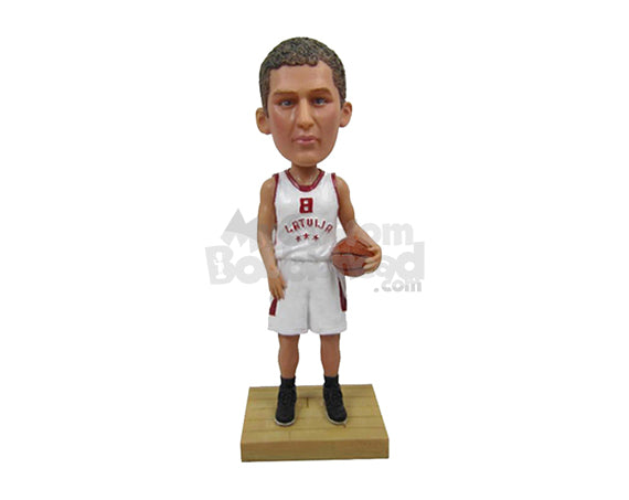 Custom Bobblehead Male Basketball Player With Hands On Waist And Ready To Play - Sports & Hobbies Basketball Personalized Bobblehead & Cake Topper Custom Bobblehead Male Basketball Player With Hands On Waist And Ready To Play - Sports & Hobbies Basketball Personalized Bobblehead & Cake Topper